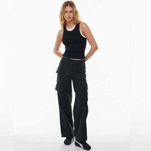 Aritzia Wilfred Free Black Picture Cargo Pants, Size 4